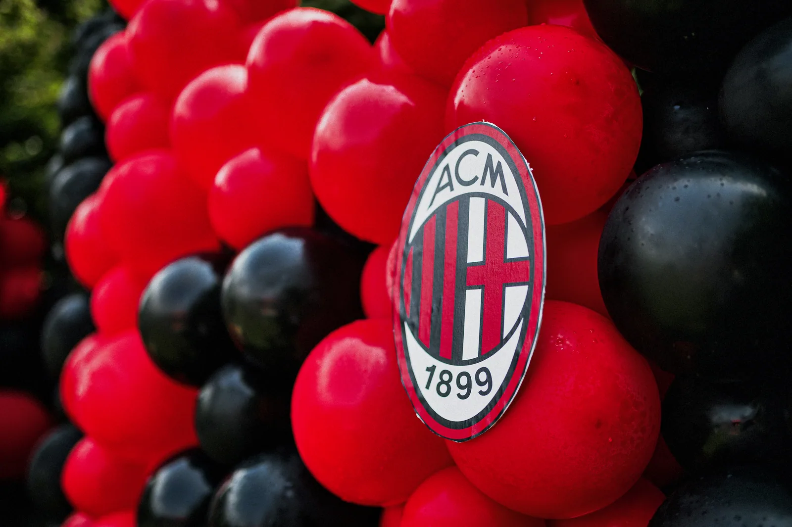 Décor et mise en place du repas de fin de saison du Milan AC