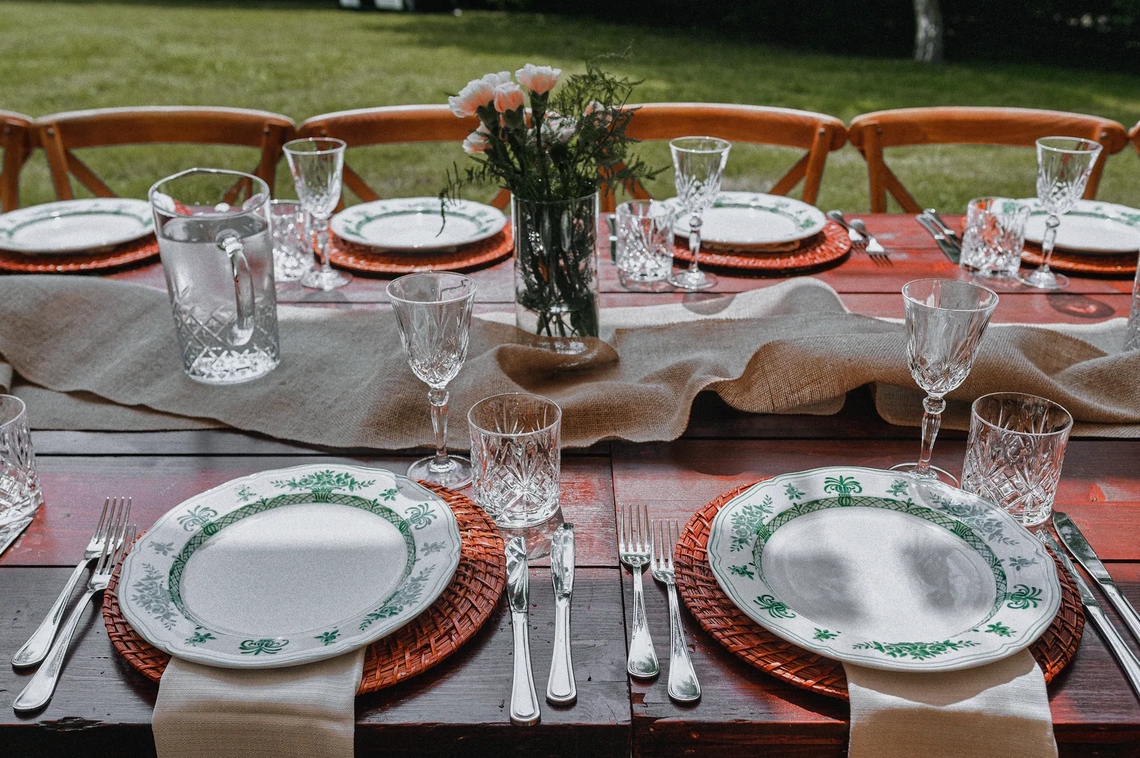 Décor et mise en place du repas de fin de saison du Milan AC
