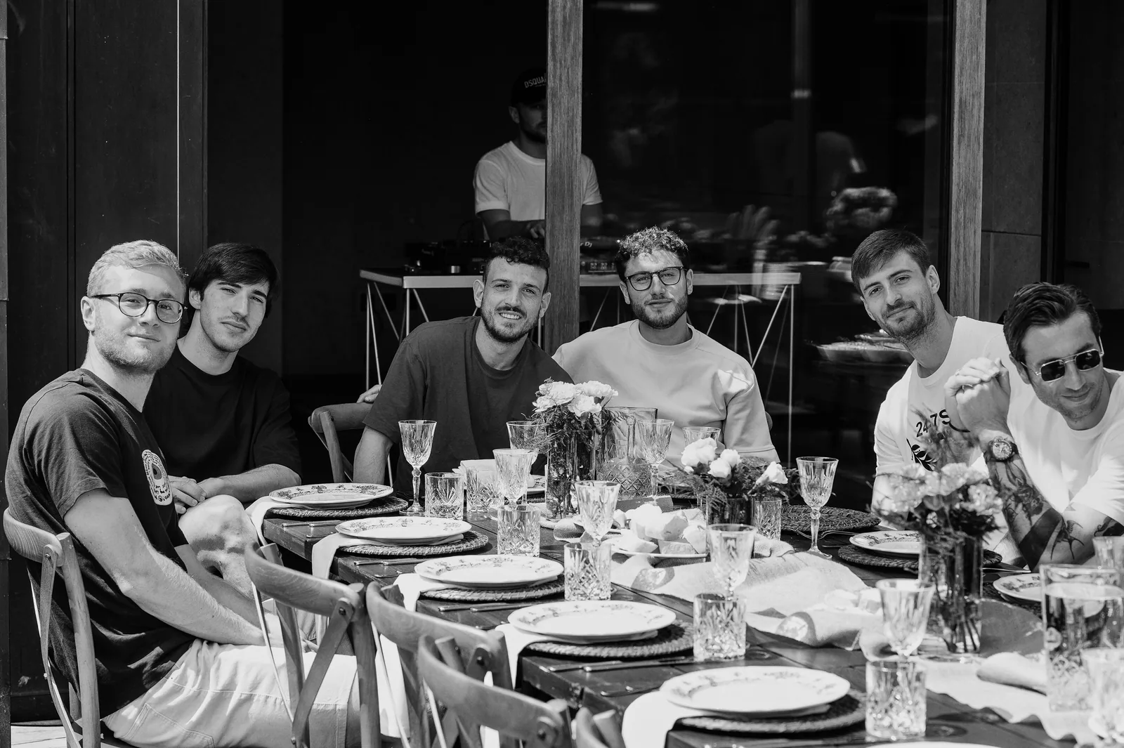 Grande tablée du repas de fin de saison du Milan AC