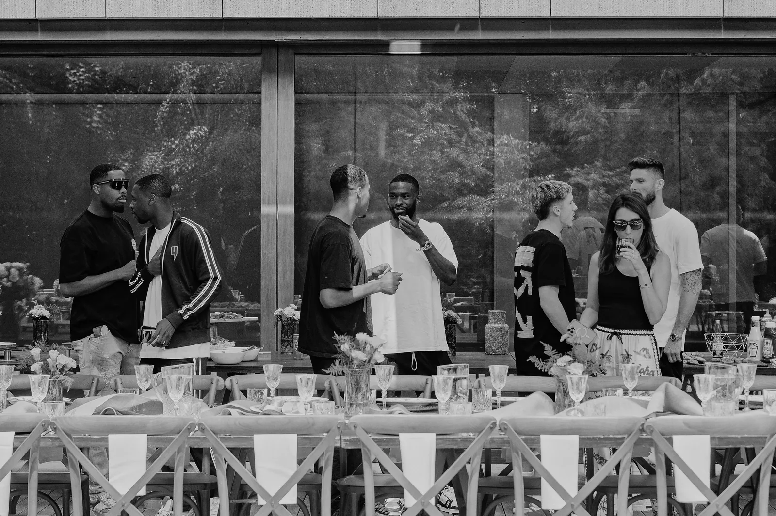 Grande tablée du repas de fin de saison du Milan AC
