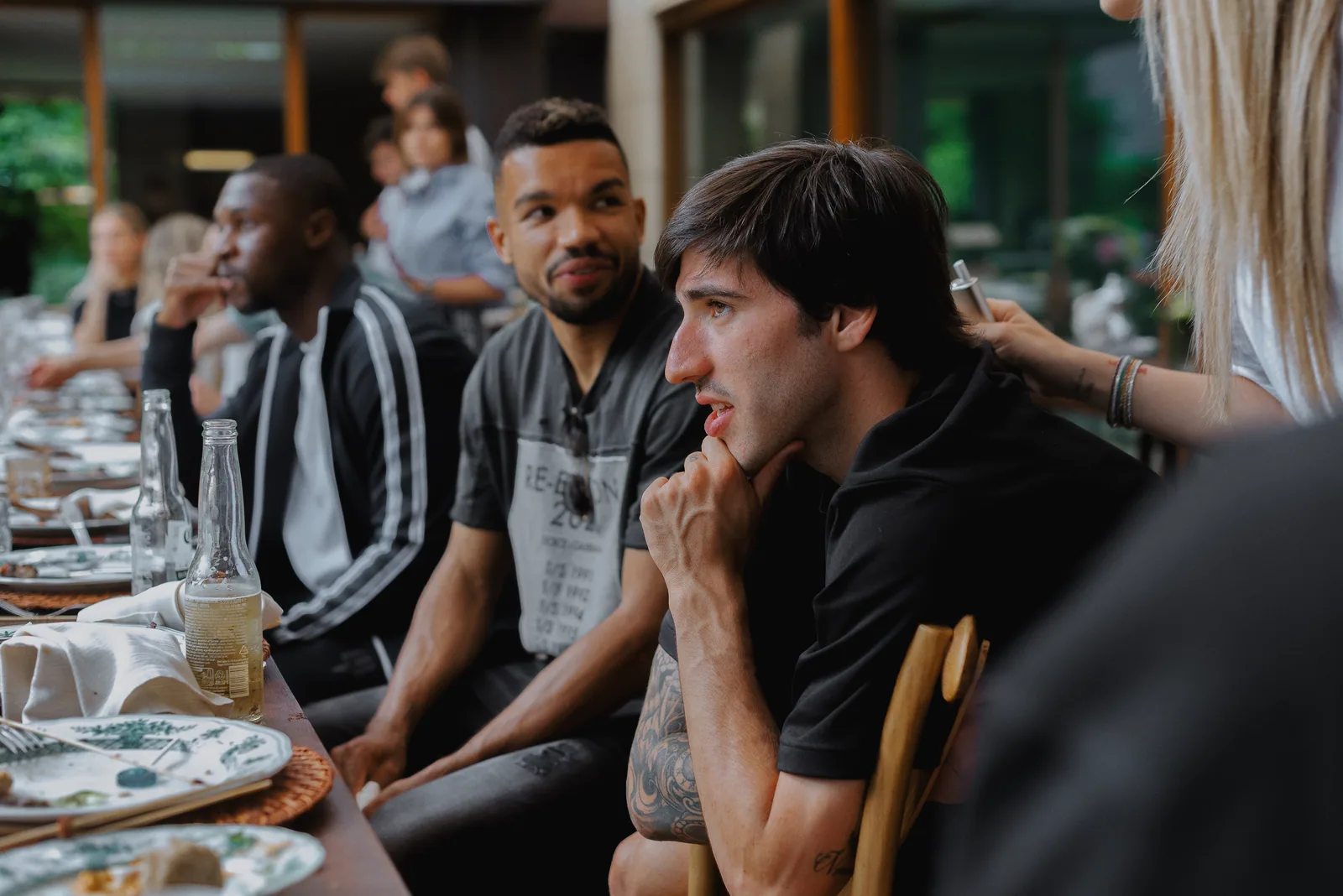 Grande tablée du repas de fin de saison du Milan AC
