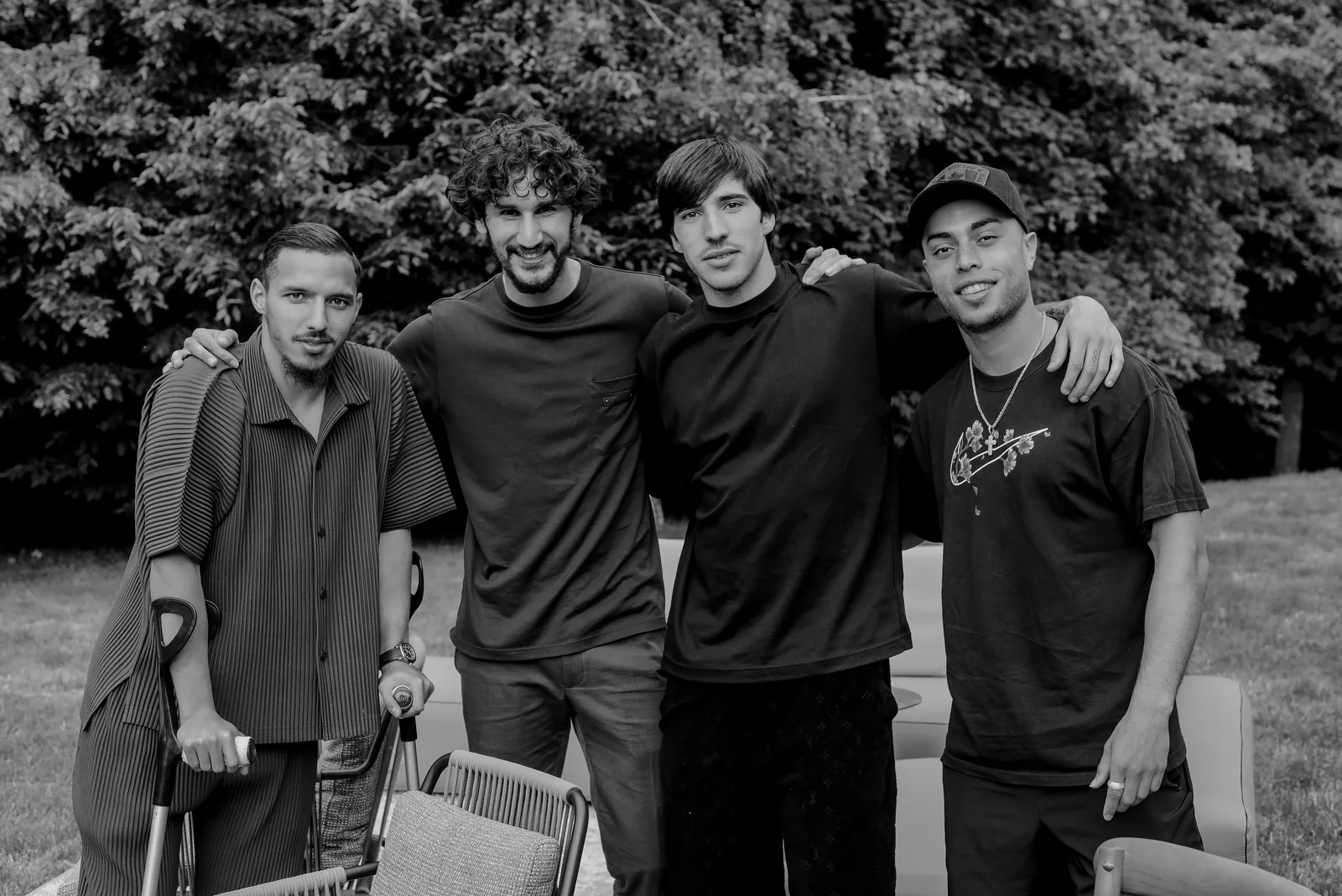 Joueurs du Milan AC réunis pour une photo de groupe en fin de saison