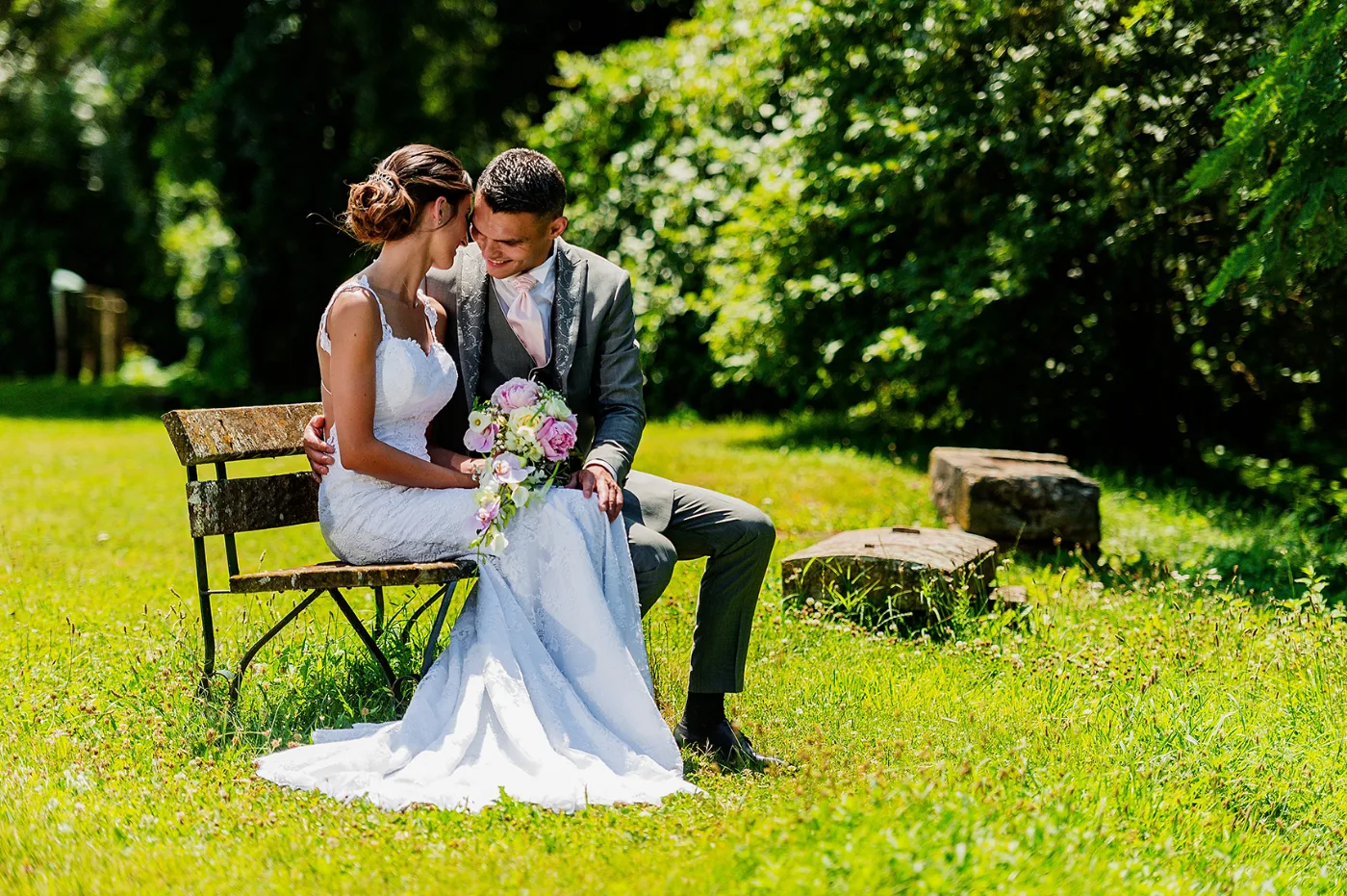 Stéphanie et Roman, premiers portraits de mariés