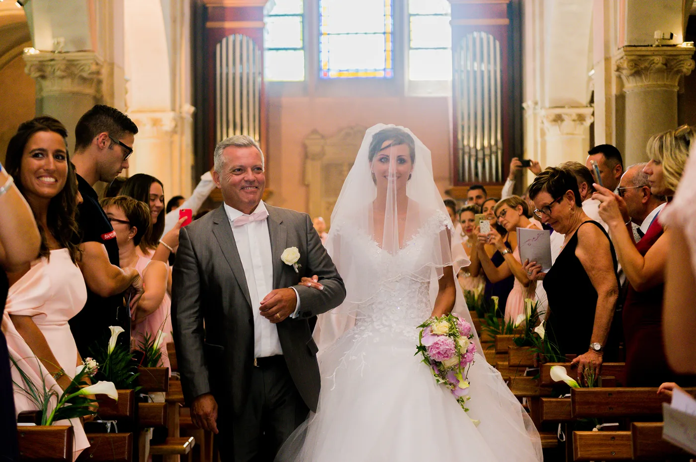 Cérémonie religieuse de Stéphanie et Roman à l'église