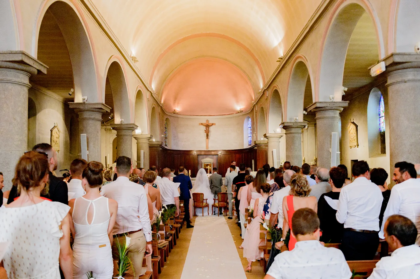 Cérémonie religieuse de Stéphanie et Roman à l'église