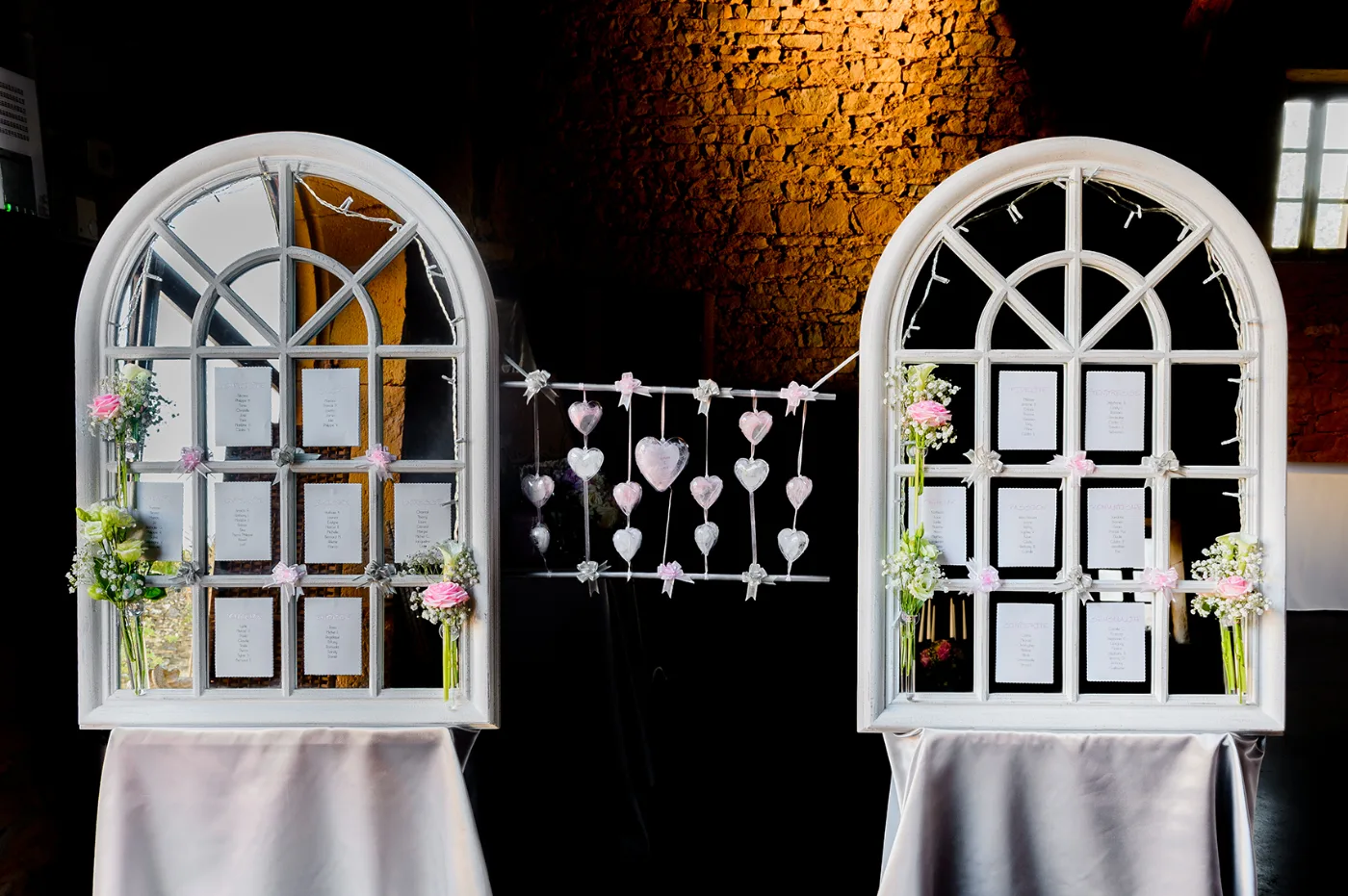Décoration de la salle de réception du mariage