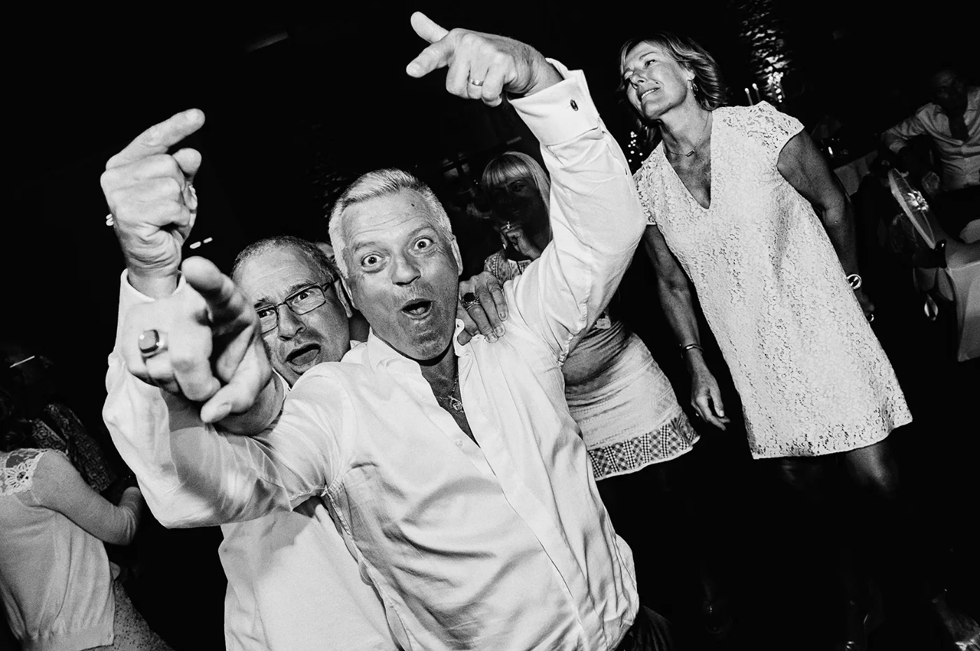 Soirée du mariage de Stéphanie et Roman, danse et feu d'artifice