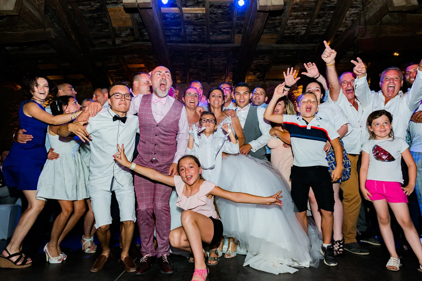Soirée du mariage de Stéphanie et Roman, danse et feu d'artifice