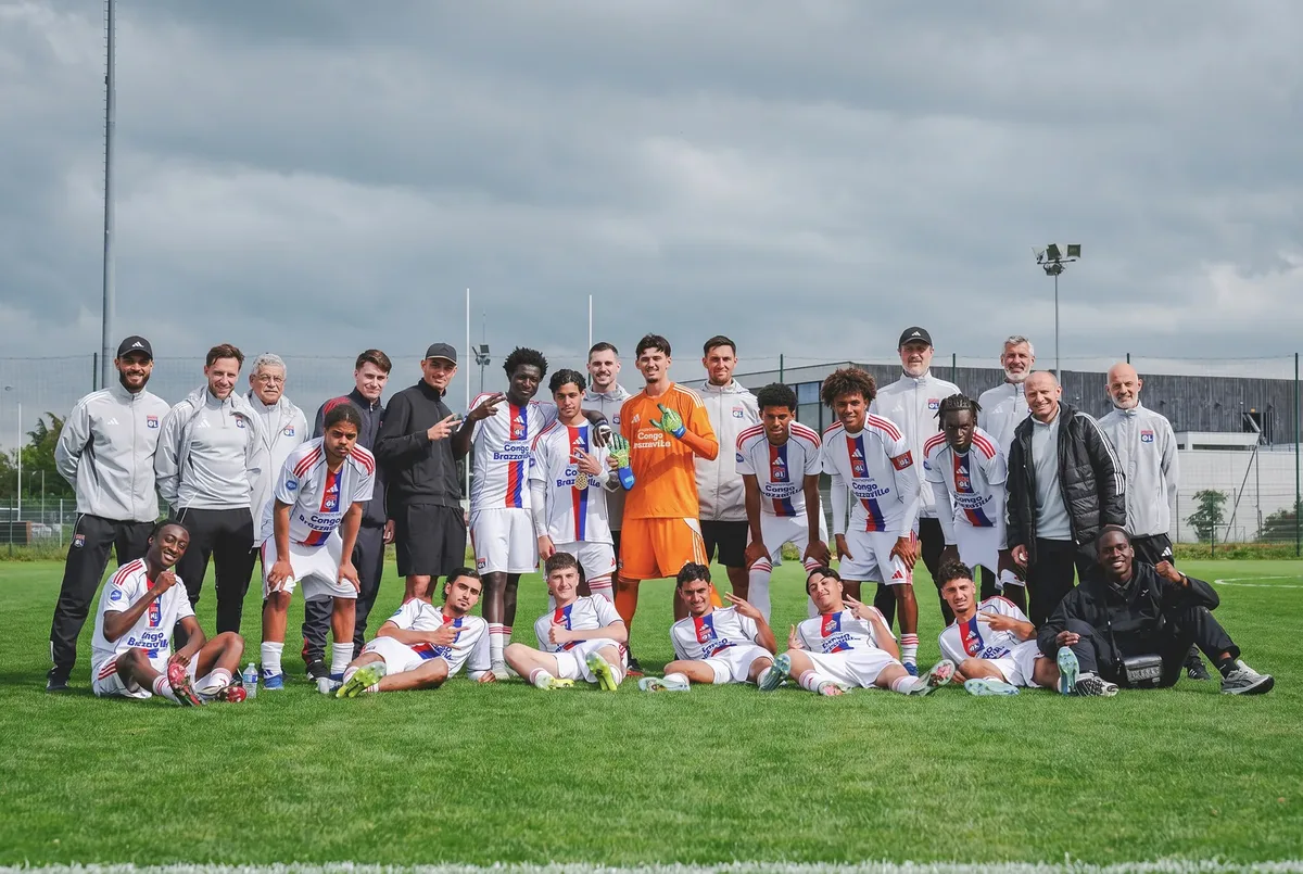 Photo d'équipe de l'Olympique Lyonnais, saison 2025-2026