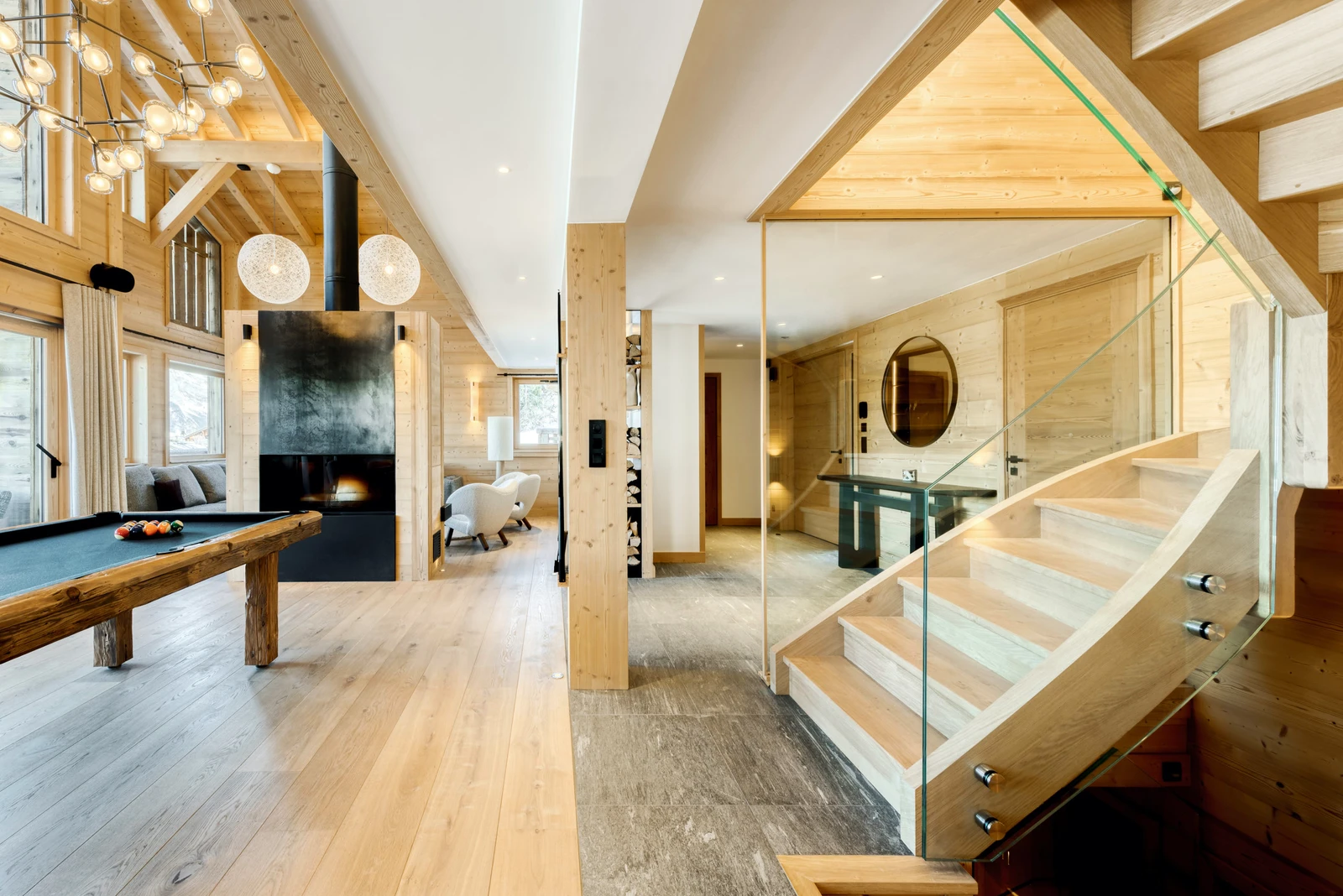 Chalet Arkland à Megève, photographie d'architecture par Miloud Bouhidel