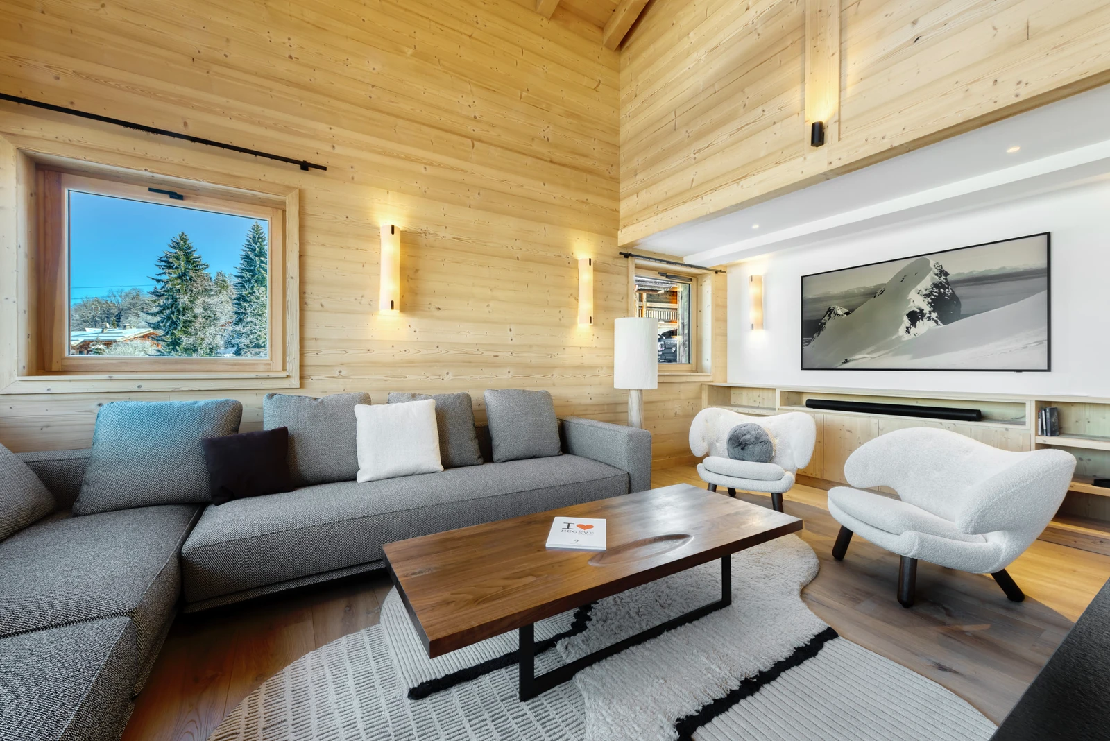 Chalet Arkland à Megève, photographie d'architecture par Miloud Bouhidel