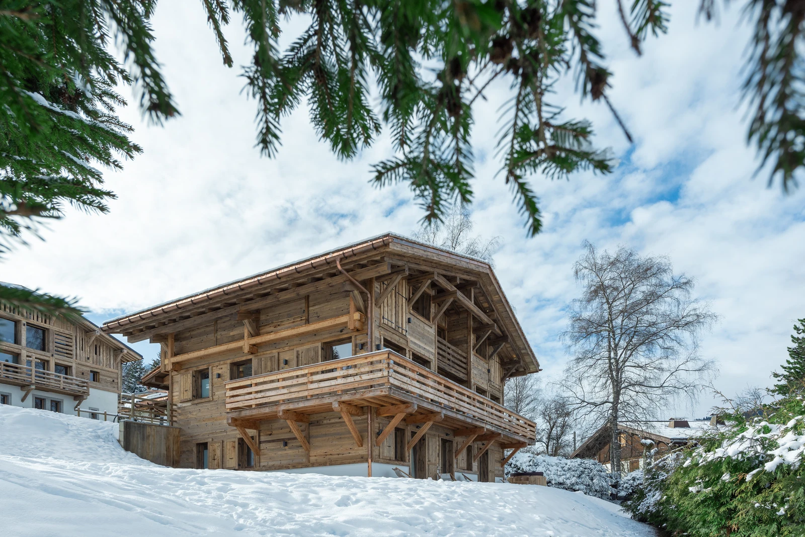 Chalet Arkland à Megève, photographie d'architecture par Miloud Bouhidel
