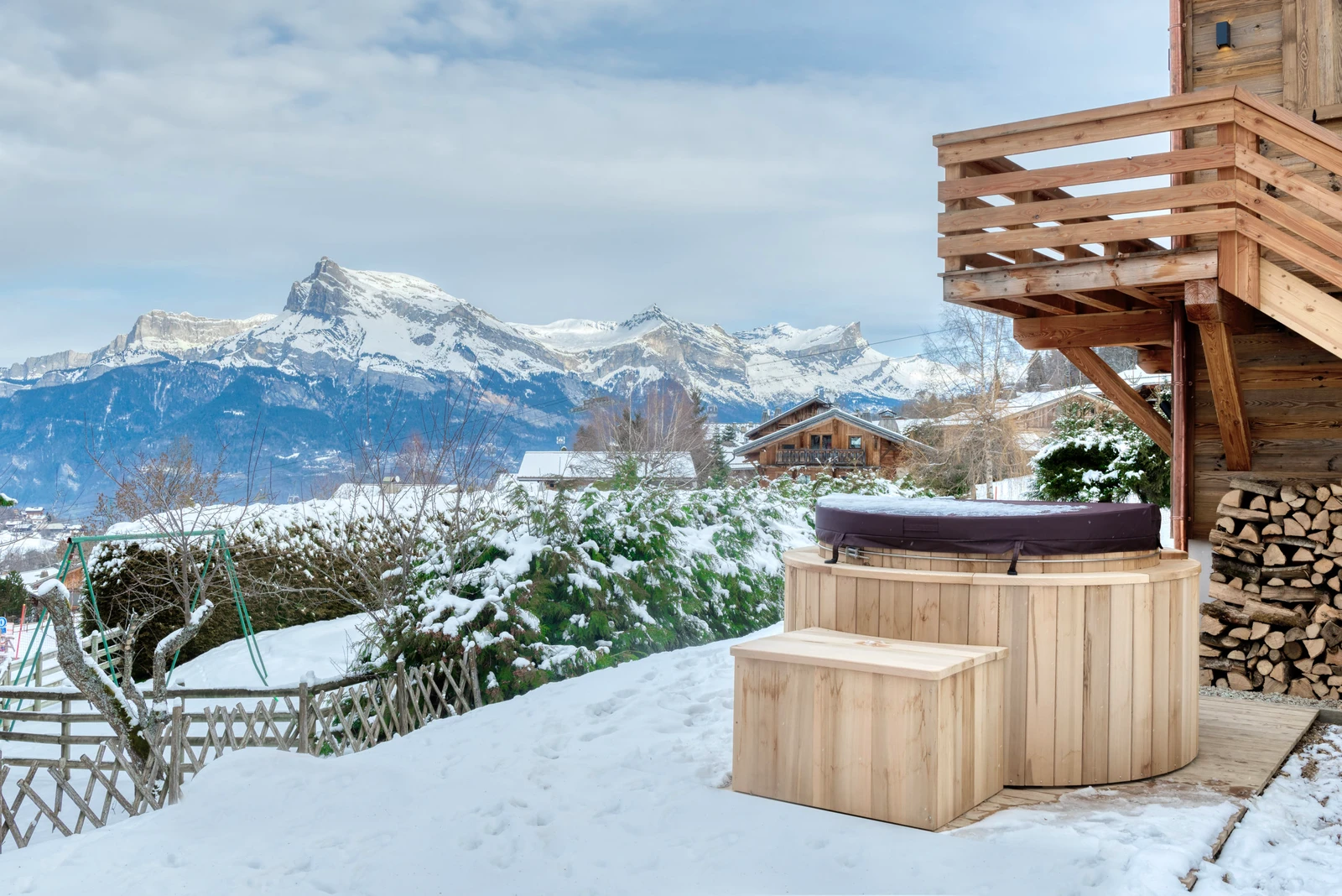 Chalet Arkland à Megève, photographie d'architecture par Miloud Bouhidel
